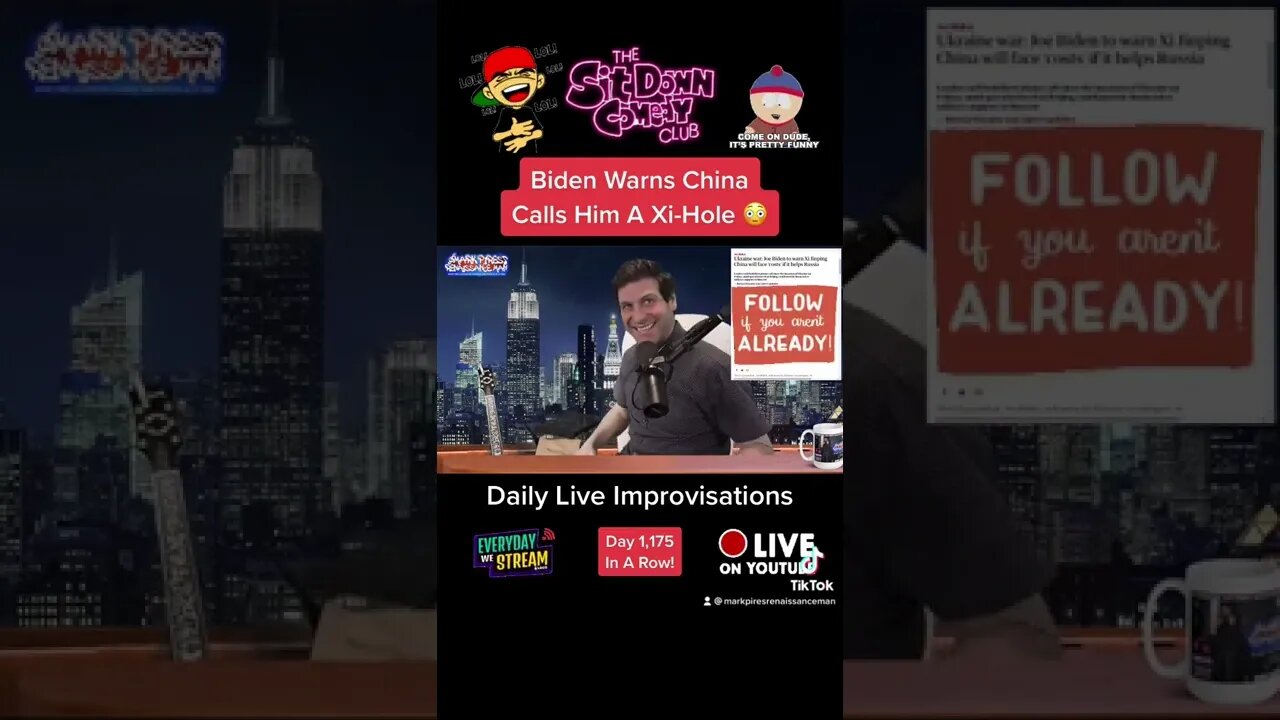 Biden Puts Xi On Notice: Then Calls Him A Xi-Hole! 🤣 #comedyshorts