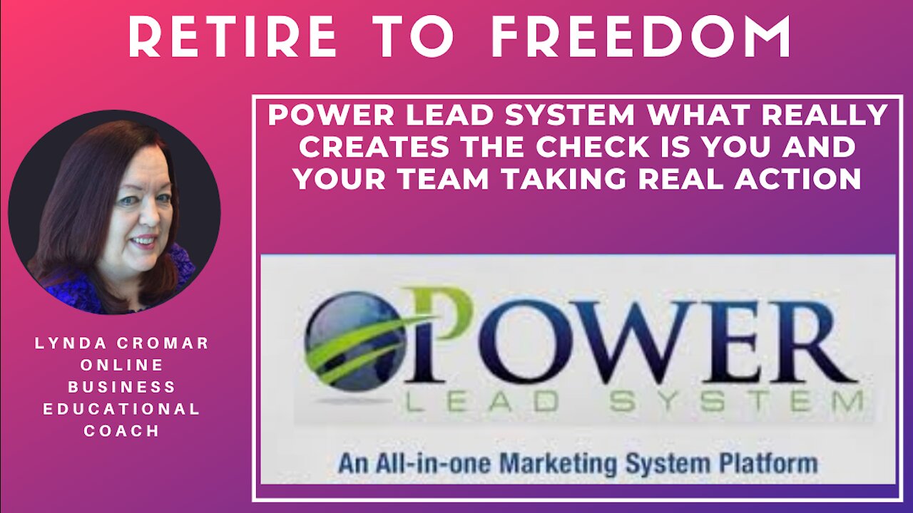 Power Lead System What Really Creates The Check Is You And Your Team Taking Real Action