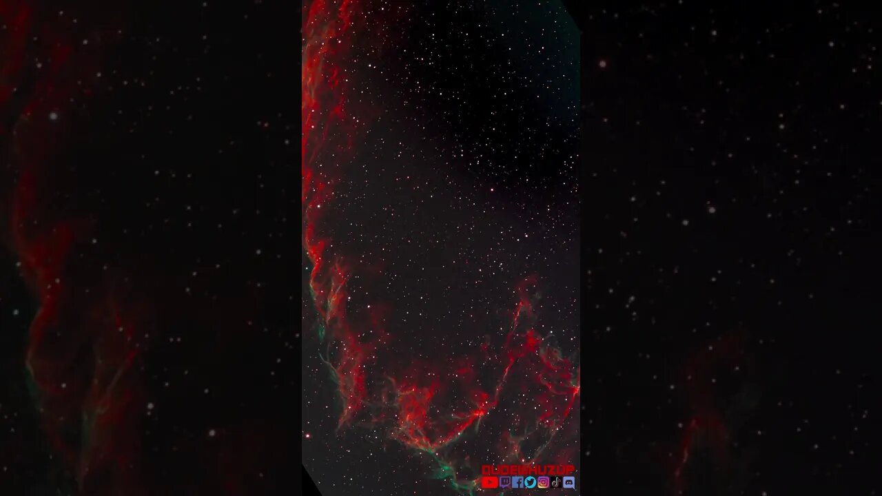 Supernova remnant. Eastern Veil Nebula🔭#telescope #space #viral #viralvideo #nasa #science #universe