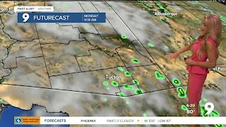 Storm chances diminishing through the week