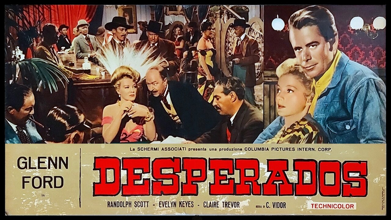 The Desperadoes (1943) Glenn Ford, Randolph Scott, Claire Trevor