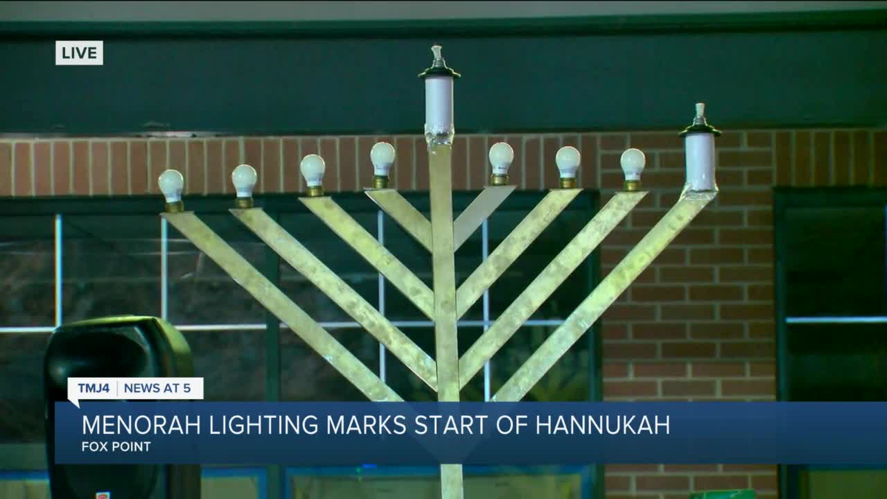 Menorah lighting marks start of Hanukkah