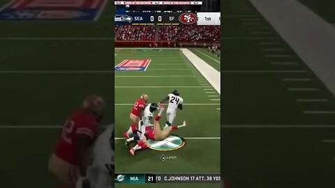 MARSHAWN LYNCH GOES BEAST MODE IN MADDEN