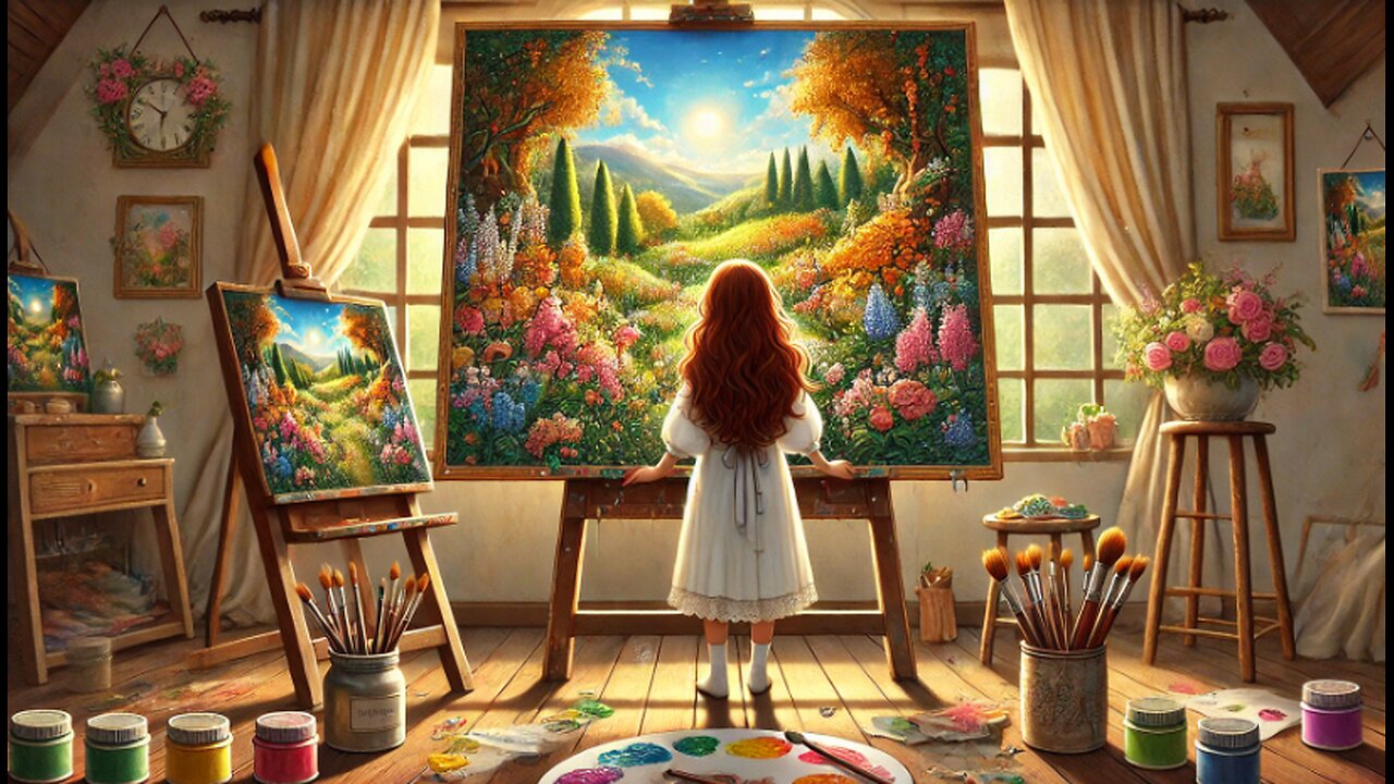 Lily and the Magic Paintbrush - A Heartwarming Story of Dedication and Passion
