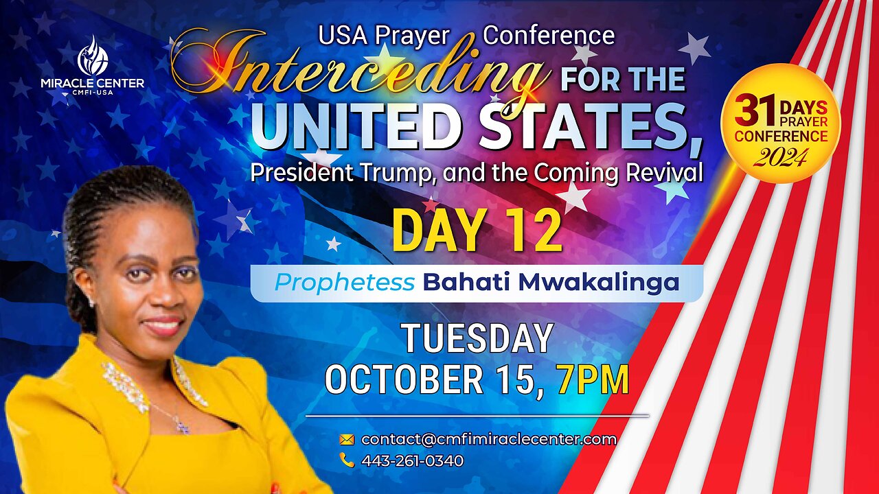 31 Days USA Prayer For President Trump: Day 12 // Prophetess Bahati Mwakalinga