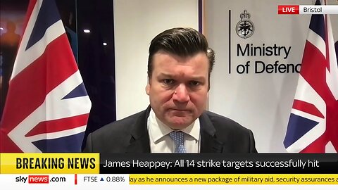 Strikes on Yemen by UK & US were 'self-defence' says MOD mouthpiece James Heappey