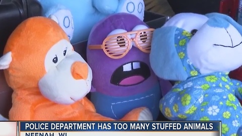 Police department has too many stuffed animals