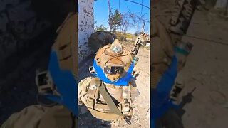 Ukrainian Soldier POV Advancing On Russian Positions #shorts