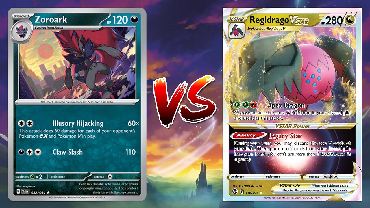 Pokemon TCG Live Zoroark Darkrai VSTAR VS Regidrago VSTAR Ogerpon EX!!