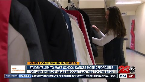 Hello humankindness: Students pay it forward at 'Driller Threads'