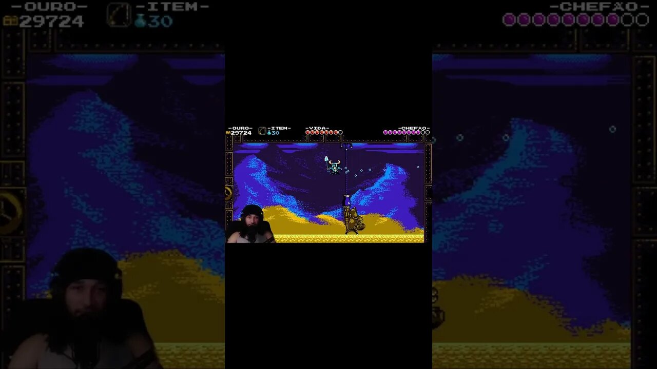 Enfrentando Treasure Knight (Shovel Knight: Shovel of Hope)