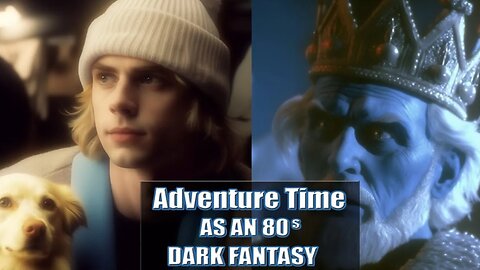 Adventure Time as an 80s Dark Fantasy #adventuretime #AI #Midjourney #80sdarkfantasy #finaandjake