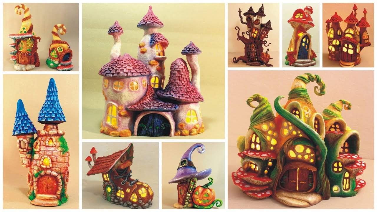 ❣10 DIY Fairy House Lamps Using Plastic Bottles❣