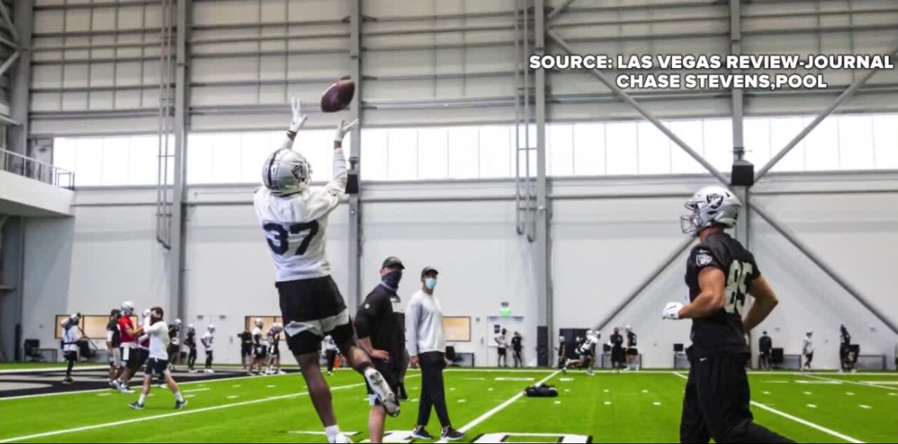 Raiders hit the field for practice