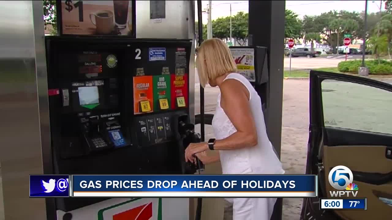 Gas prices drop ahead of holidays