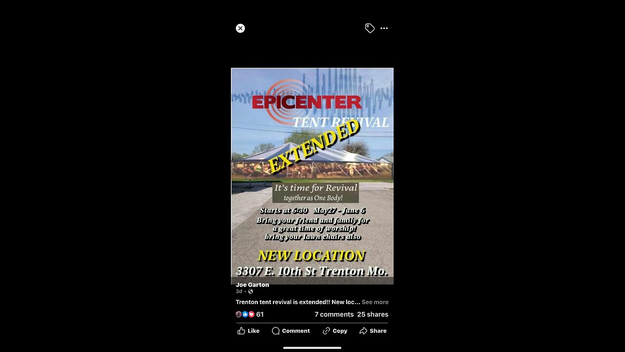 2024-08-27-Night 73 Trenton Missouri Epicenter Revival - 6:45 pm