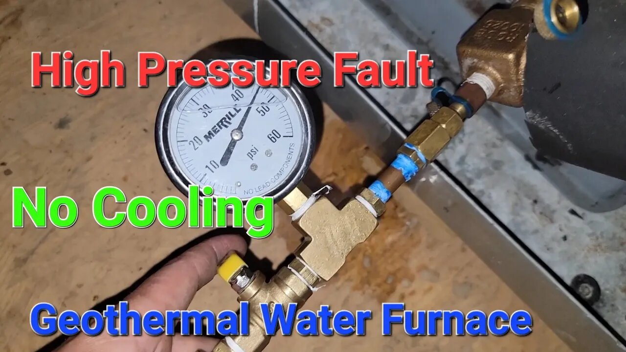 Geothermal Water Furnace High Preesure Fault No Cooling #geothermal #hvac