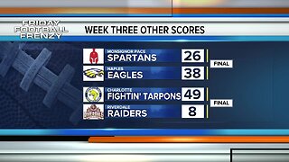 High School Football final scores week 3