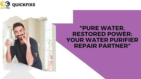 Hire Water Purifier Repair Service In Talegaon.