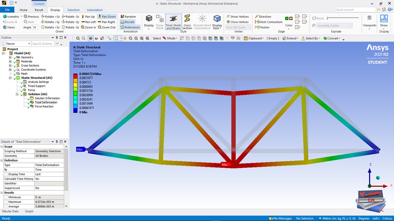 Planar Truss System (ANSYS Workbench )