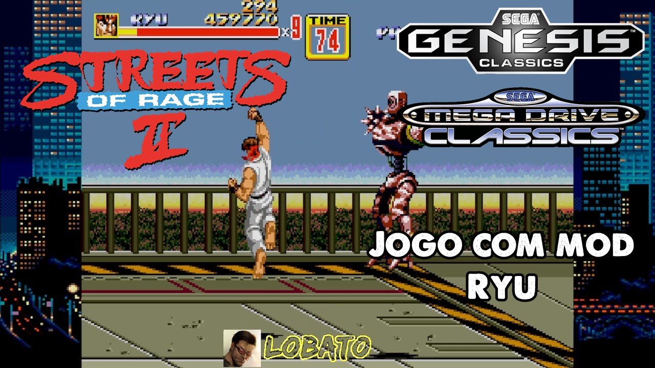 Streets of Rage II (com mod) - Ryu