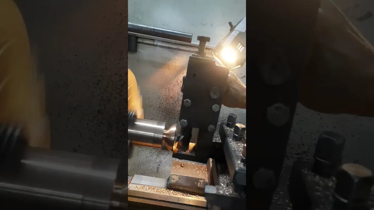 Lathe Machine Radius Attachment #amazing #satisfying #work #skills #shorts