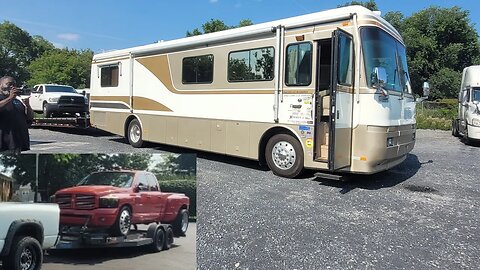 Repairing A Massive Diesel Pusher Generator & Towing A Cummins Dually In For Repair
