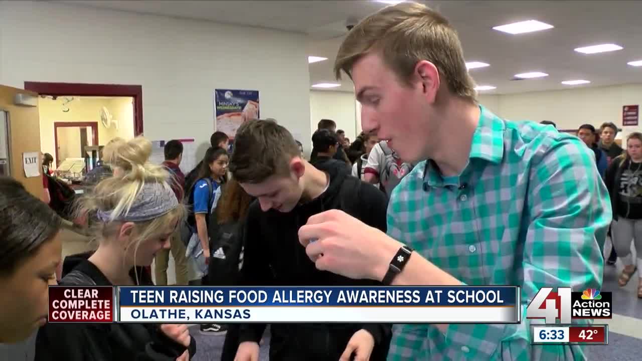 Olathe teen with life-threatening allergy working to raise awareness in schools