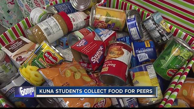 Kuna students collect food donations for peers