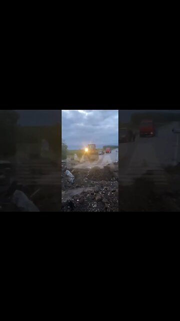 Russos destruíram estradas cavando fossos P/barrar o avanço dos mercenários em direção a Moscou.#new