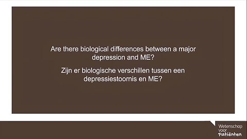 Are there biological differences between a Major Depression and Epidemic M.E.? - Leonard Jason (Psychologist)