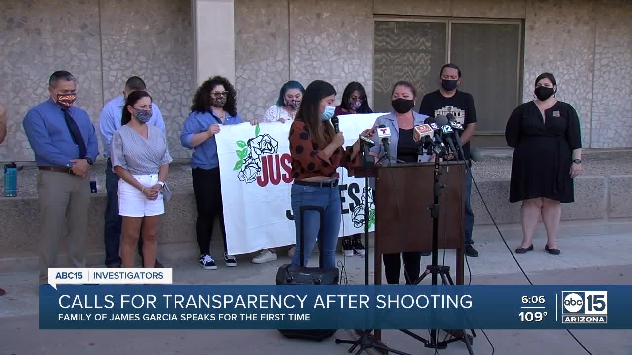 More calls for transperency from Phoenix PD after death of James Garcia