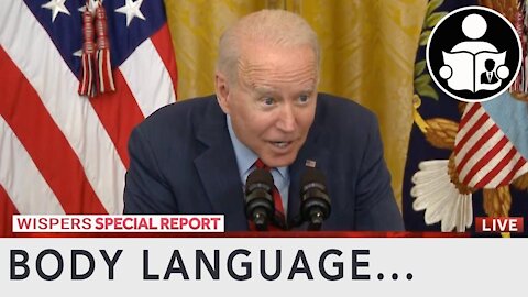 Body Language - Biden driven to wispering sweet nothings