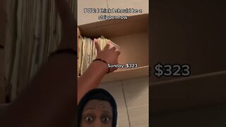 STRIPPER SHOWS US HOW MUCH MONEY SHE MAKES… #shorts