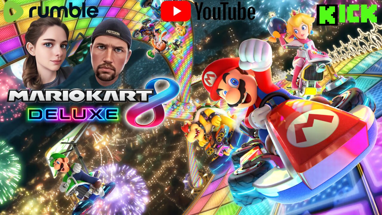 Time for some Mario Kart 8 fun with Sweetsunshine and other rumble streamers...