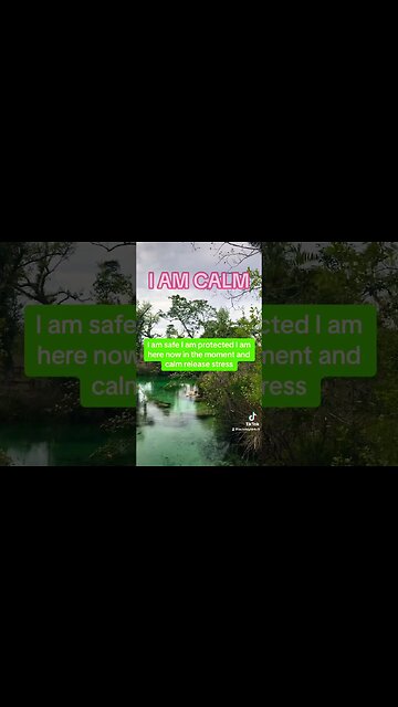 I AM CALM#shortsfeed #goodvibes #spiritualawakening #calm #affirmations #antistress #iam#calming