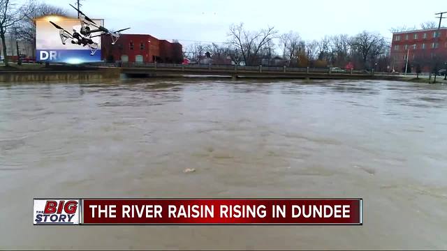 M-50 bridge is closed as the River Raisin continues to rise in Dundee