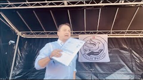 Patrick Jetzer - "Warum braucht es Verfassungsfreunde?" - 13.06.21 - Zug - Stiller Protest