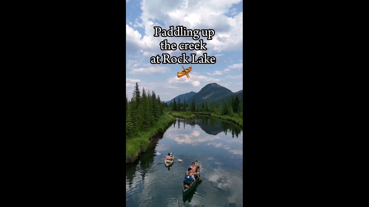 Paddling up the creek at Rock Lake Provincial Park