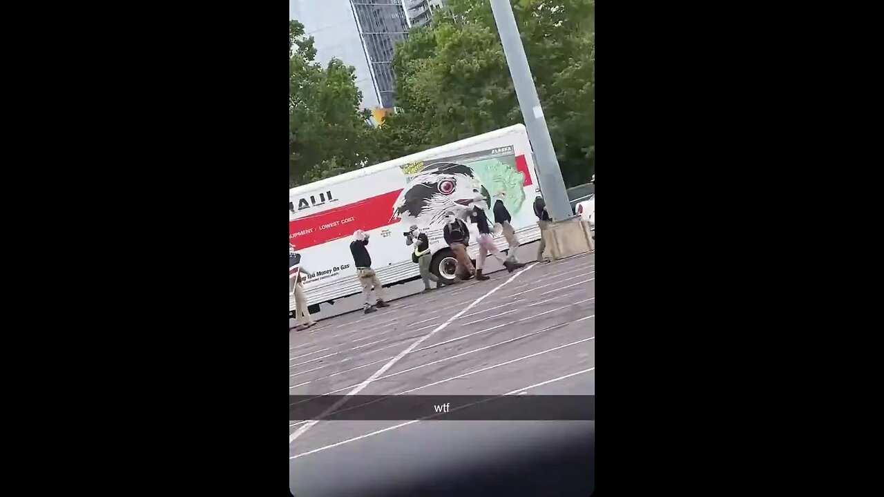 false-flag op…same clothes and pouring out of UHauls 🤣