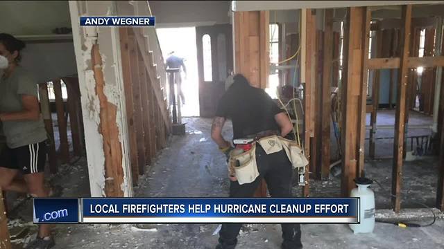 Local firefighters return from helping Houston victims