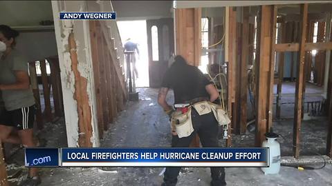 Local firefighters return from helping Houston victims