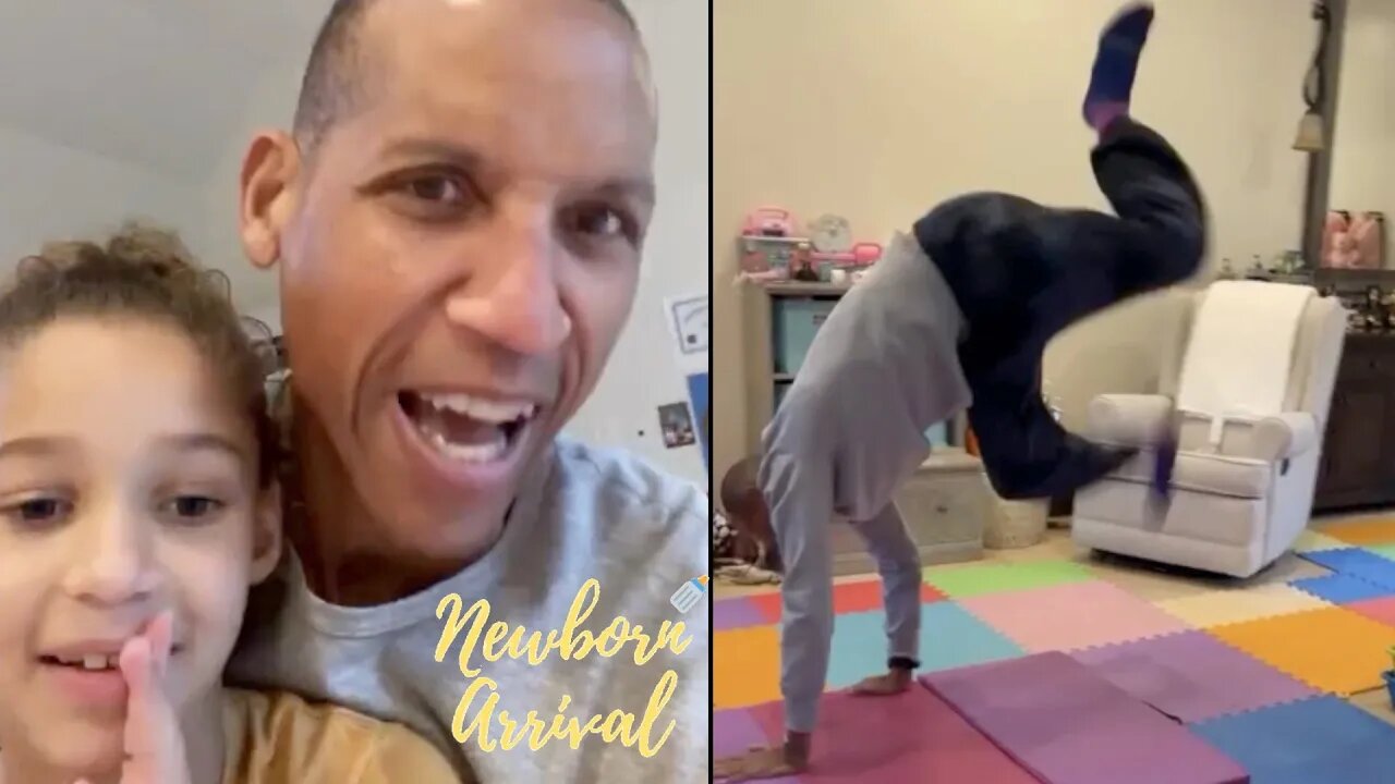 Reggie Miller's Daughter Lennox Challenges Dad To A Roundoff Contest! 🤣