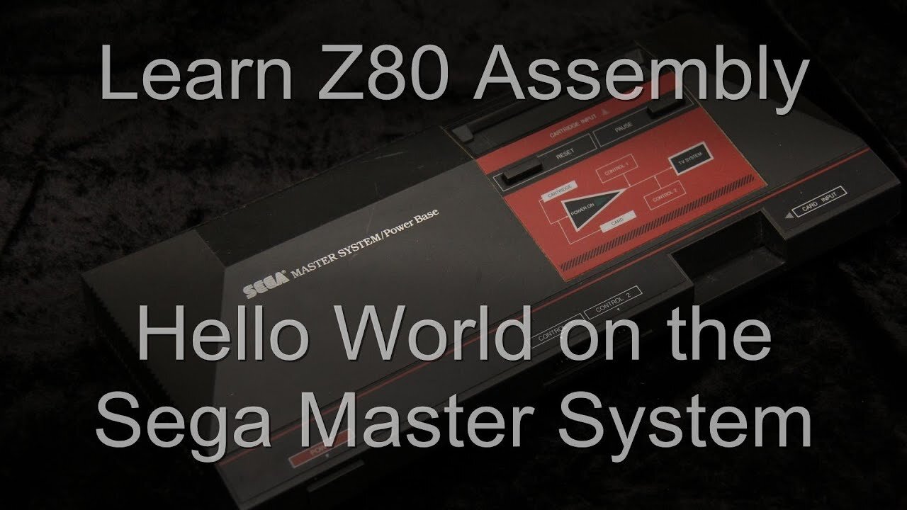 Hello World on the Sega Master System and GameGear - Z80 Assembly Lesson H8