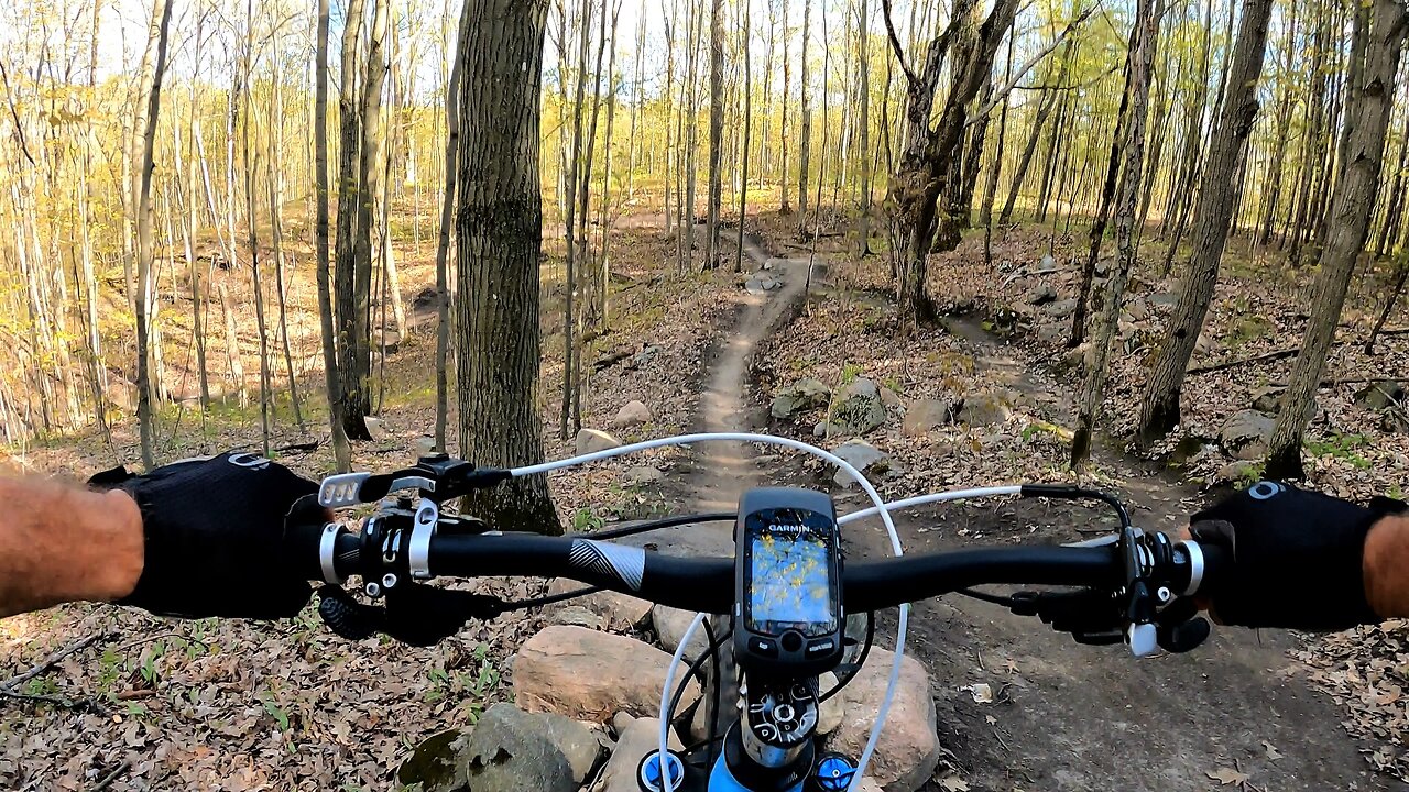 White knuckle adrenaline ride down Devil's Drop mountain bike trail