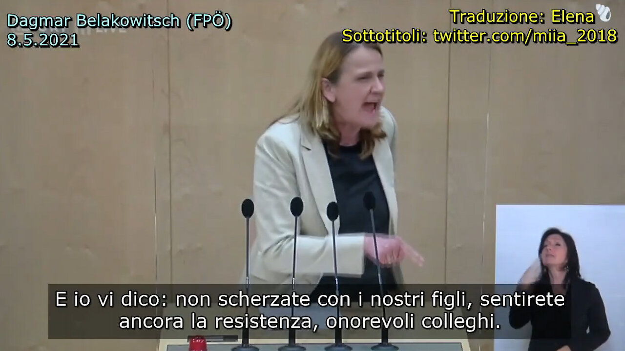 Dagmar Belakowitsch (FPÖ): "Non sacrificheremo i nostri figli per i vostri esperimenti" [SUB ITA]