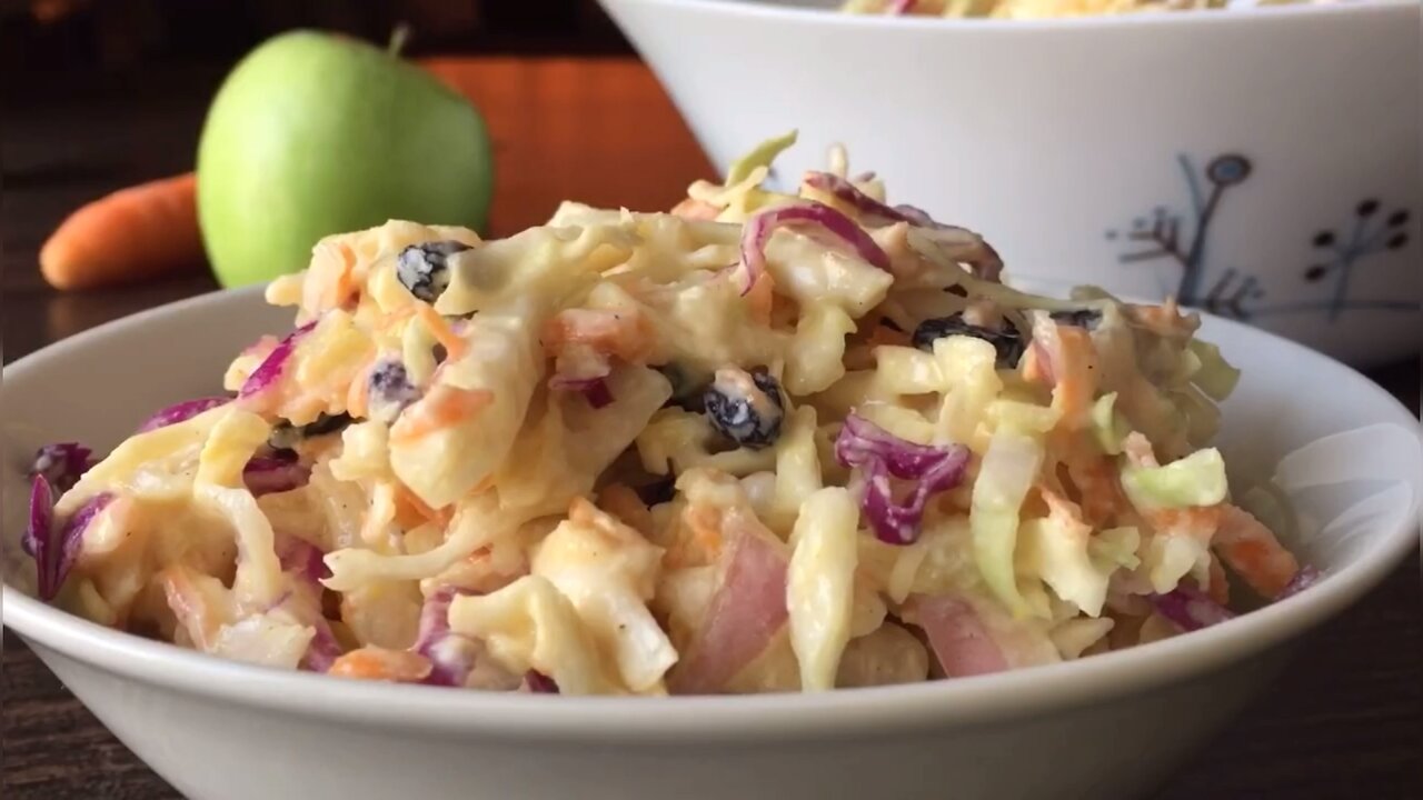 Healthy Coleslaw & Dressing Recipe