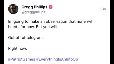 Is "Delete Telegram" a Psyop?