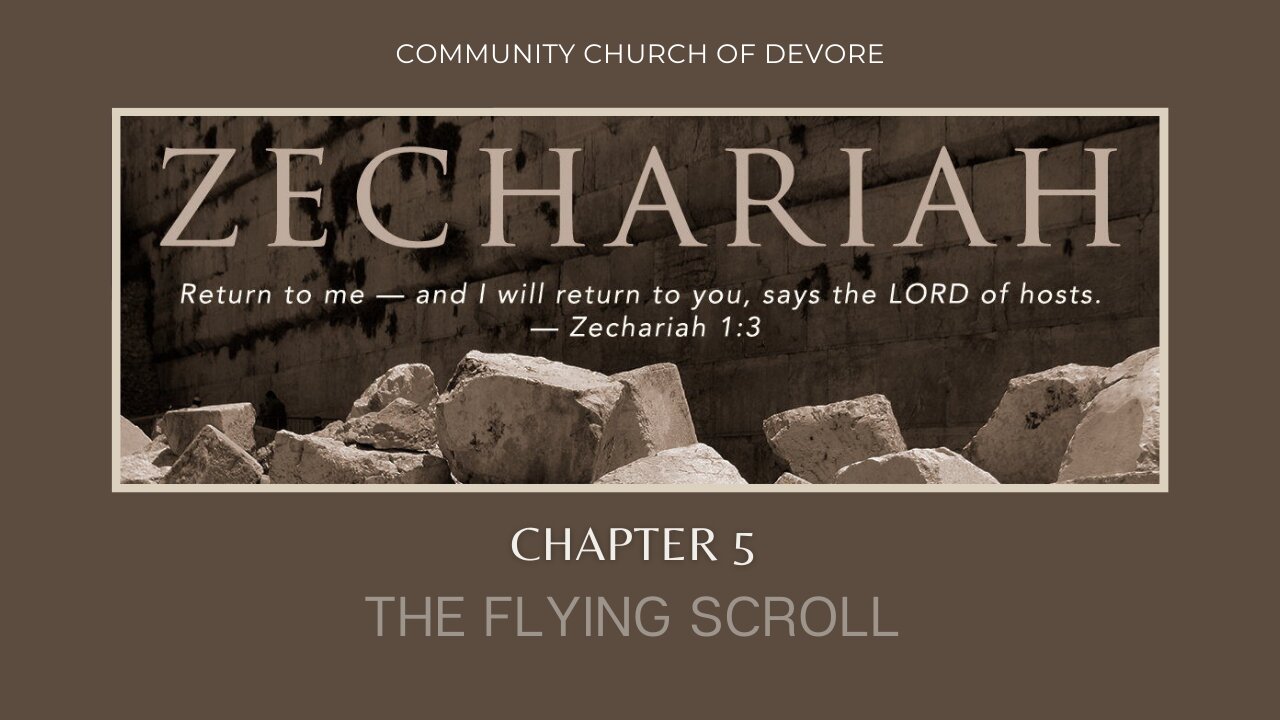 Zechariah Ch.5 The flying scroll