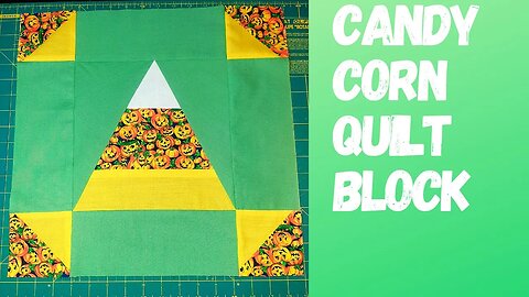 CANDY CORN QUILT BLOCK